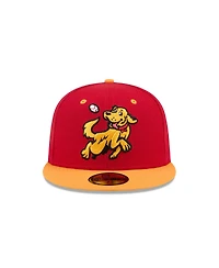 New Era Men's Red Hudson Valley Renegades Theme Nights 59FIFTY Fitted Hat