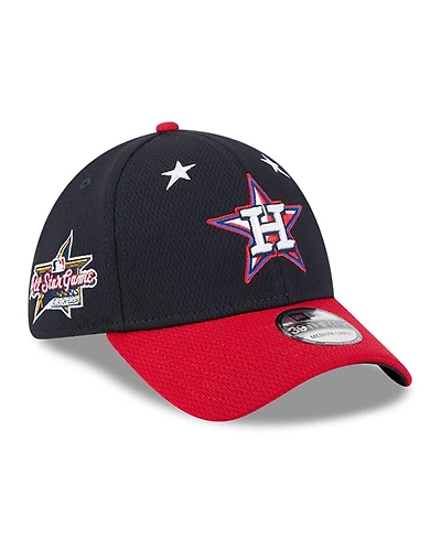 New Era Men's Navy/Red Houston Astros 2025 Mlb All-Star Game Workout 39THIRTY Flex Hat