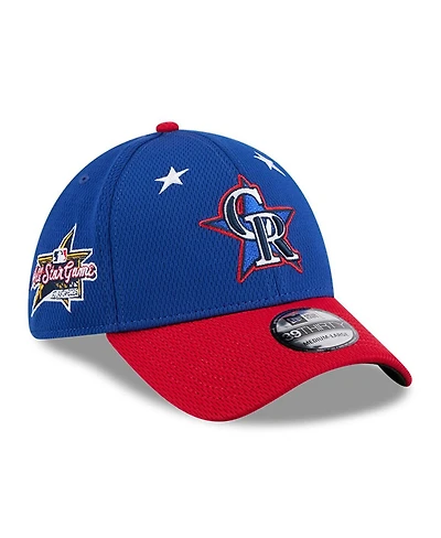 New Era Men's Blue/Red Colorado Rockies 2025 Mlb All-Star Game Workout 39THIRTY Flex Hat
