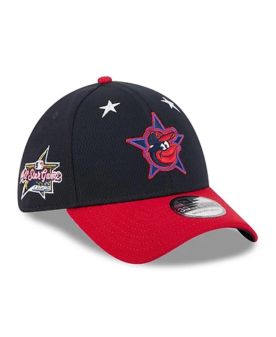 New Era Men's Navy/Red Baltimore Orioles 2025 Mlb All-Star Game Workout 39THIRTY Flex Hat