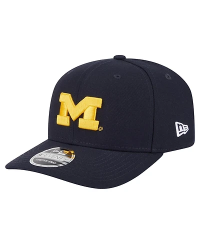New Era Men's Navy Michigan Wolverines Team Collective 9SEVENTY Stretch-Snap Adjustable Hat