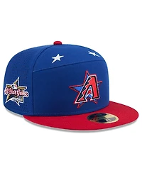 New Era Men's Blue/Red Arizona Diamondbacks 2025 Mlb All-Star Game Workout Side Patch 59FIFTY Fitted Hat