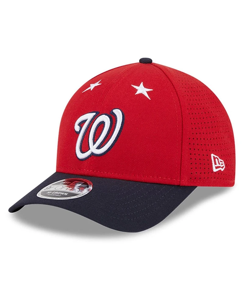 New Era Men's Red/Navy Washington Nationals 2025 Mlb All-Star Game 9FORTY M-Crown Adjustable Hat