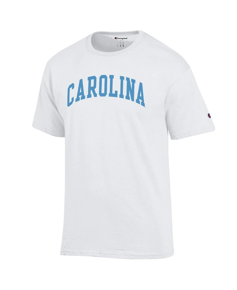 Champion Men's White North Carolina Tar Heels Basic Arch T-Shirt