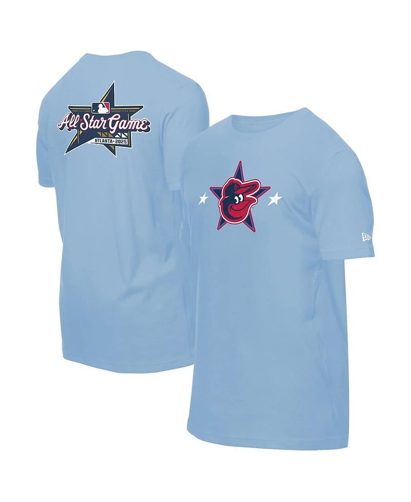New Era Men's Light Blue Baltimore Orioles 2025 Mlb All-Star Game Workout T-Shirt