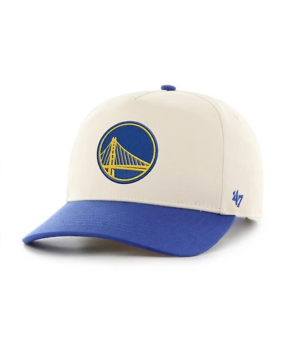 '47 Brand Men's Cream/Royal Golden State Warriors Roscoe Hitch Adjustable Hat