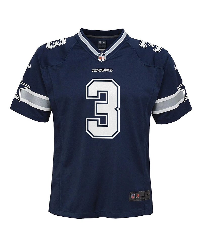 Nike Big Boys and Girls George Pickens Navy Dallas Cowboys Game Jersey
