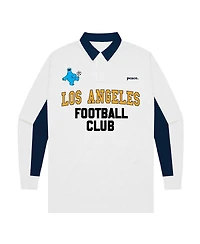 Peace Collective Big Boys and Girls White Lafc Rugby Long Sleeve Polo Shirt