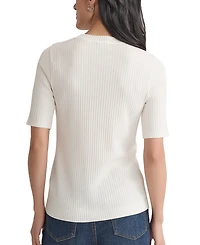 Jones New York Petite Sutton Short-Sleeve Knit Top