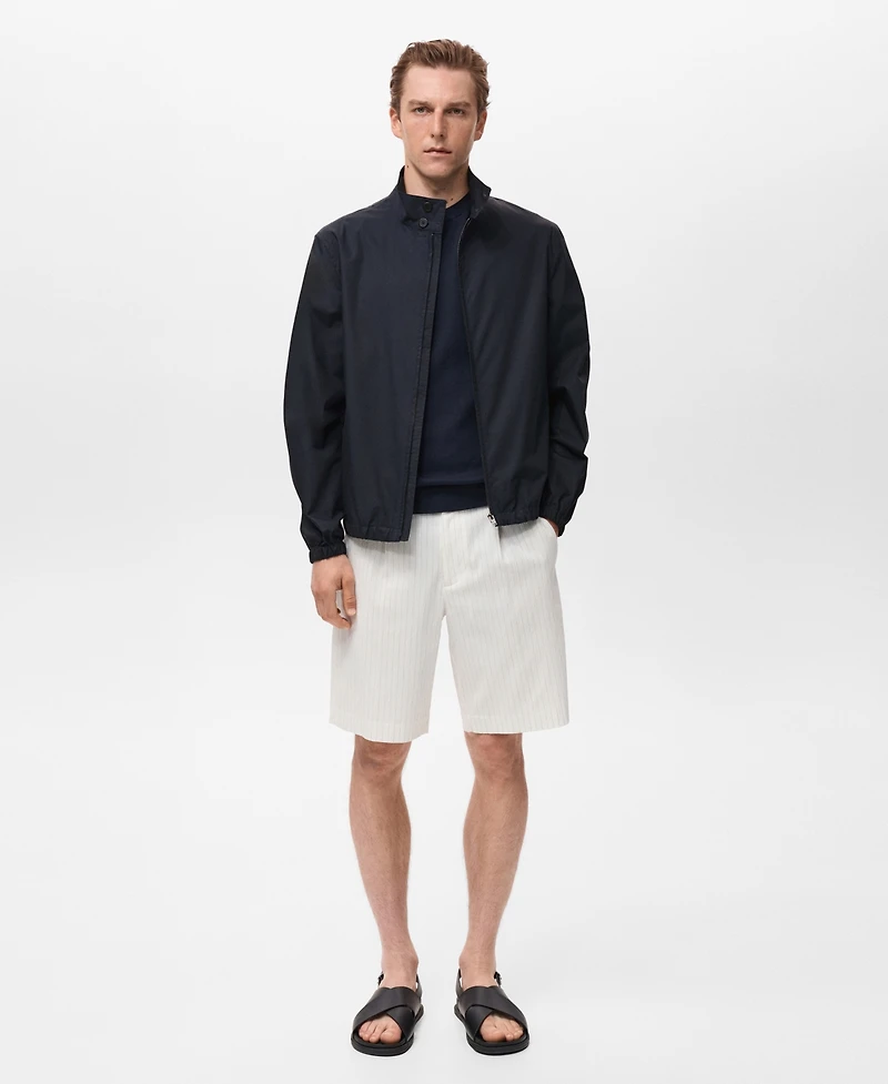 Mango Men's Cotton Bomber Jacket