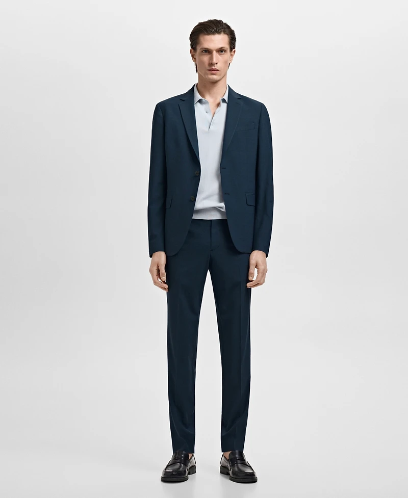 Mango Men's Stretch-Fabric Super Slim-Fit Suit Jacket