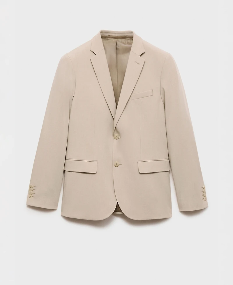 Mango Men's Stretch Fabric Super Slim-Fit Suit Jacket