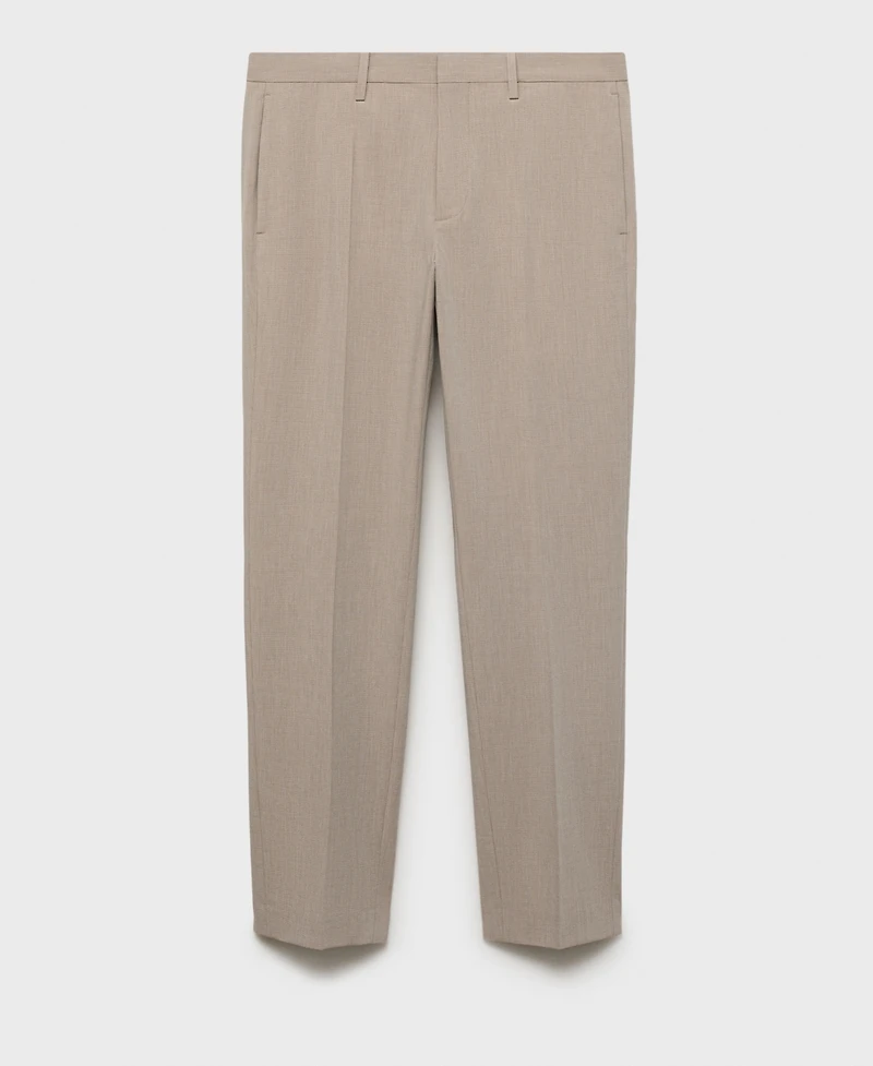 Mango Men's Stretch Fabric Super Slim-Fit Suit Pants