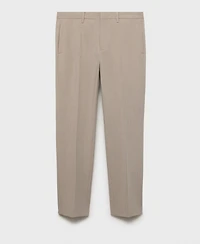 Mango Men's Stretch Fabric Super Slim-Fit Suit Pants