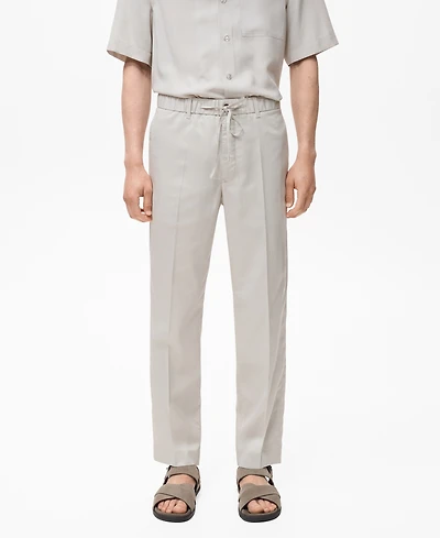 Mango Men's Lyocell Cotton Jogger Pants