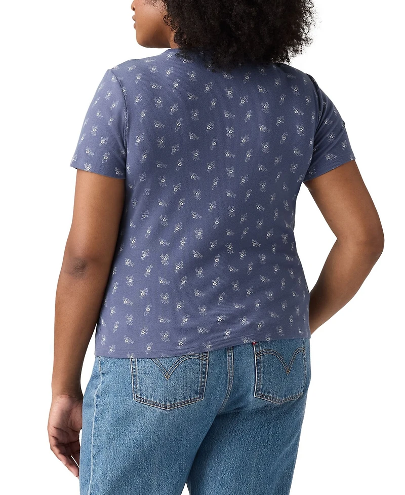 Levi's Plus Lydia Tossed Floral Short-Sleeve T-Shirt