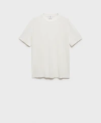 Mango Men's Linen Slim-Fit T-Shirt
