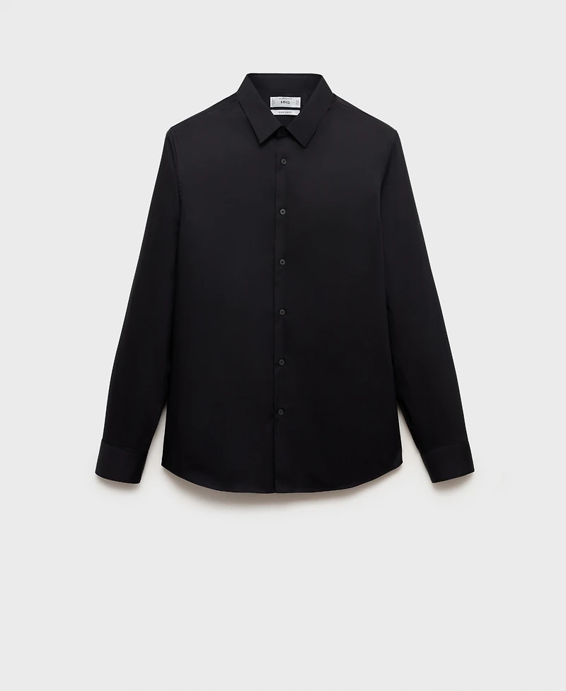 Mango Men's Slim-Fit Cotton Dress Shirt