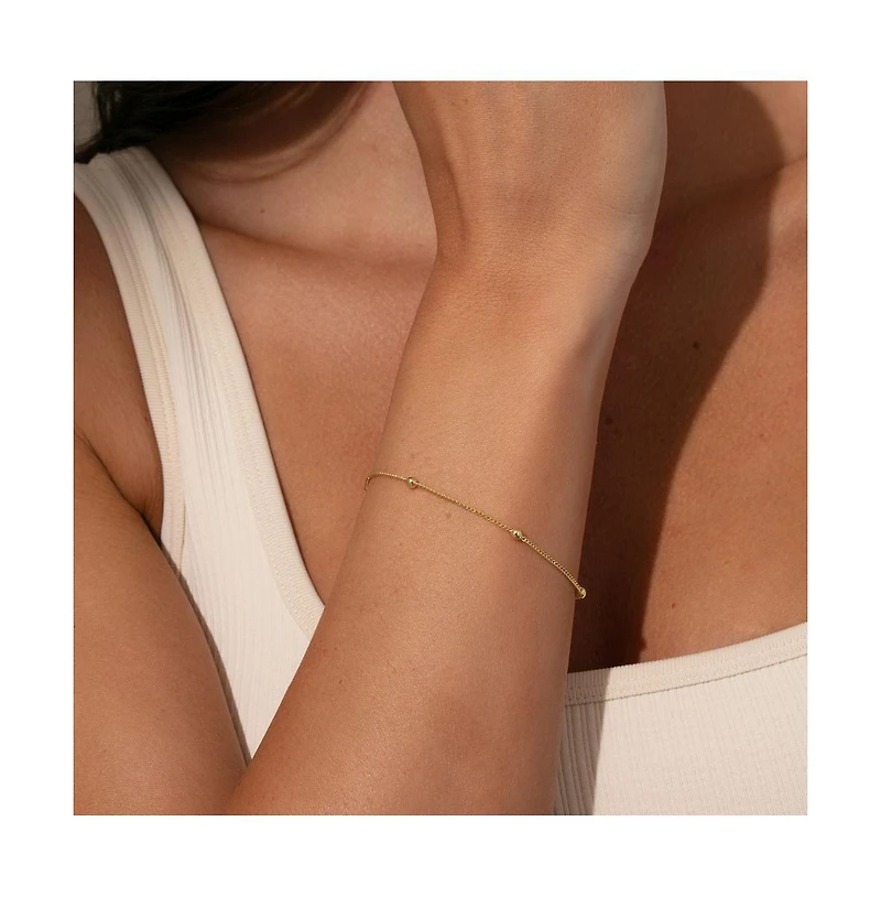 14k Gold-Plated Everyday Bracelet, 6.5" + 2" extender