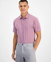 Pga Tour Men's Heathered Stripe Golf Polo Shirt