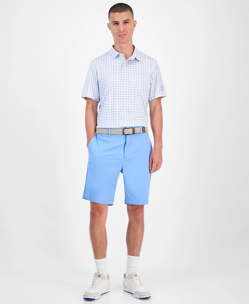 Pga Tour Men's All-Over Geometrical Polo Shirt