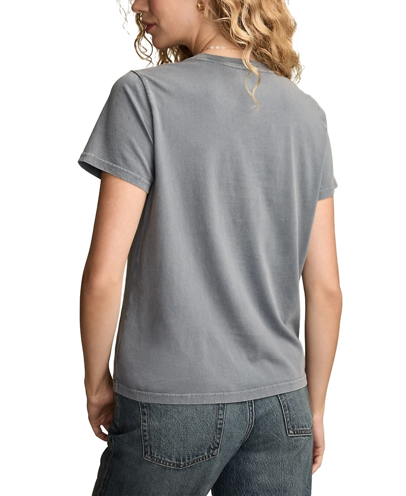 Lucky Brand Women's Sour-Hour-Graphic Classic Cotton T-Shirt