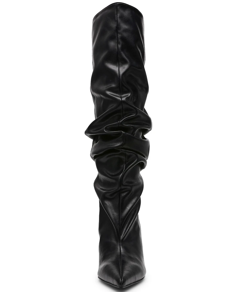 Steve Madden Women's Distortion Knee-High Slouch Wedge Boots