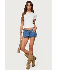Edikted Women's Nikkey Semi Sheer T Shirt