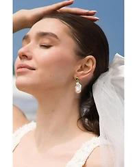 Classicharms Skyler Freshwater Baroque Pearl Drop Earrings