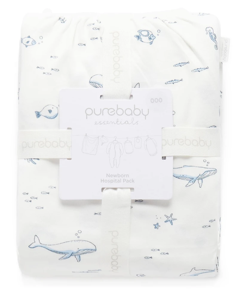 Purebaby Baby Boys Newborn Hospital Pack 6 Piece