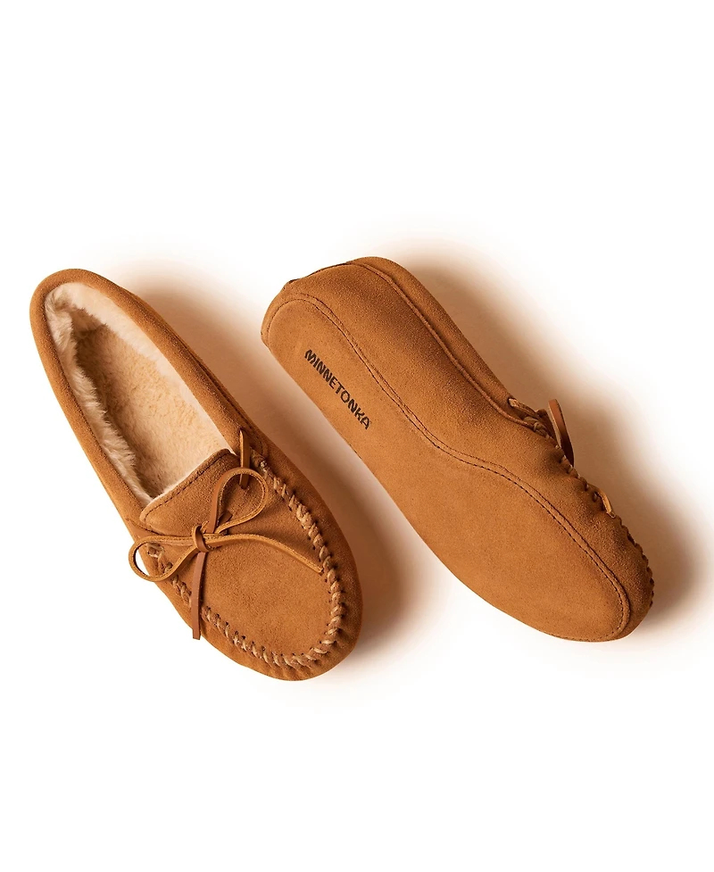 Minnetonka Women's Suede Pile Lined Softsole Slippers