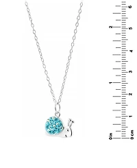 Crystal Pave Snail Pendant Necklace in Sterling Silver, 16" + 2" extender, Exclusively at Macy's