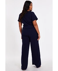 Quiz Women's Button Detail Palazzo jumpsuit