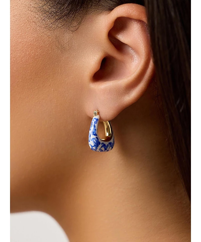 Ana Luisa - Statement Earrings - Dakota Marble Blue