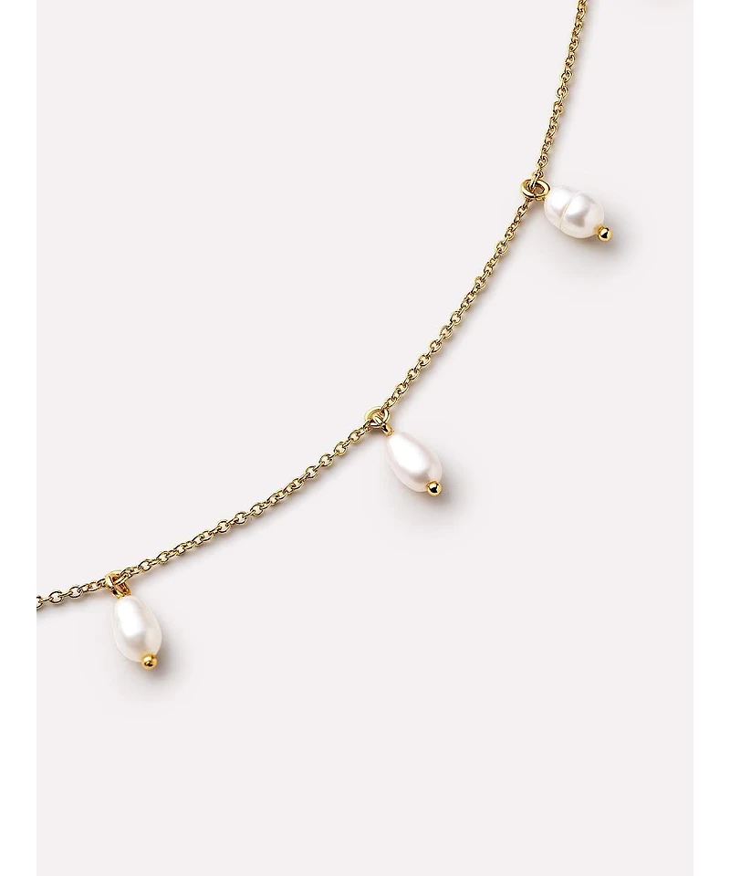 Ana Luisa Gold Pearl Necklace - Loki