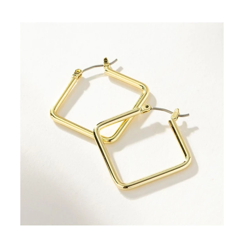 14K Gold-Plated Girl Boss Hoop Earrings