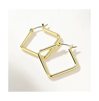 14K Gold-Plated Girl Boss Hoop Earrings