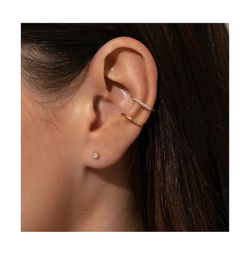 14k Gold-Plated Simple Shine Ear Cuff Earring