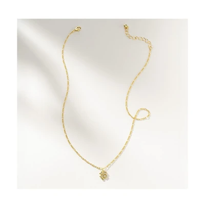 Uncommon James 14k Gold-Plated Four Leaf Clover Necklace