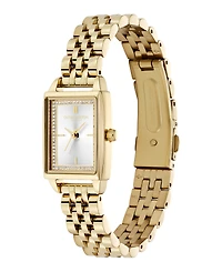 Olivia Burton Women's Quartz Gold-Tone Stainless Steel Bracelet Watch 25.5mm x 20.5mm