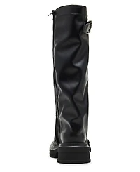 Madden Girl Women's Restore Knee-High Slouchy Lug-Sole Moto Boots