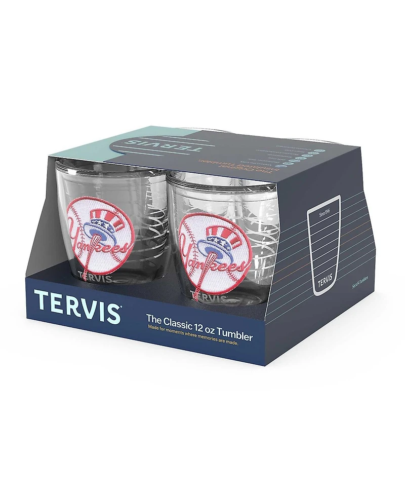 Tervis New York Yankees 4-Pack 12oz. Emblem Tumbler Set