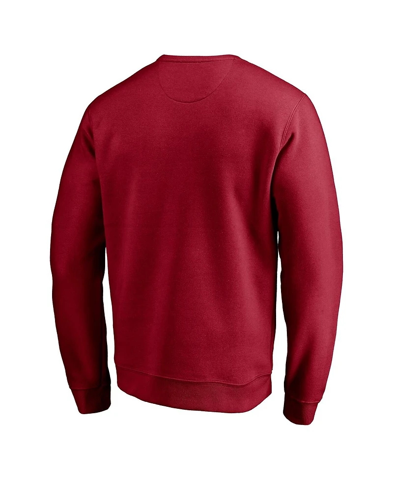 Fanatics Men's Cardinal Mit Engineers Arched Fleece Pullover Sweatshirt