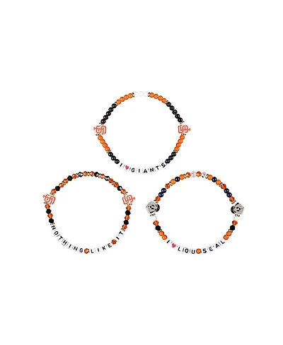 Foco San Francisco Giants 3-Pack Friendship Bracelet Set