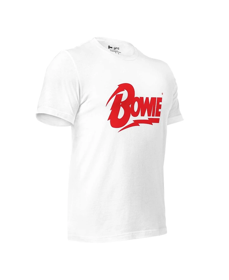 Section 119 Men's and Women's White David Bowie Logo T-Shirt