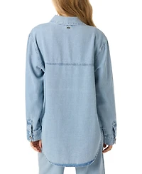 O'Neill Juniors' Sevie Cotton Denim Button-Front Shacket