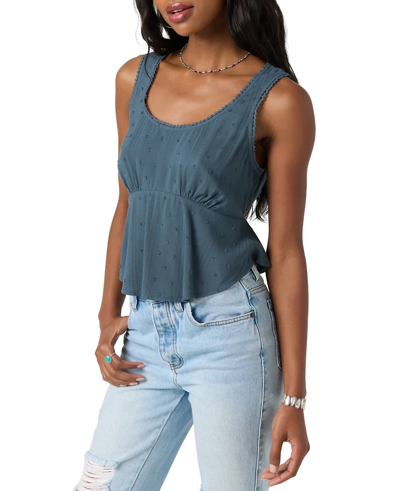O'Neill Juniors' Julye Scoop-Neck Sleeveless Top