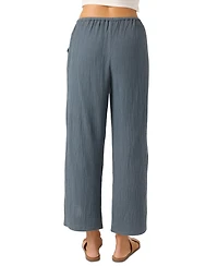 O'Neill Juniors' Brenda Pull-On Cotton Crinkle Pants