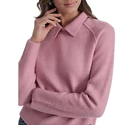 Dkny Jeans Petite Pullover Polo Sweater