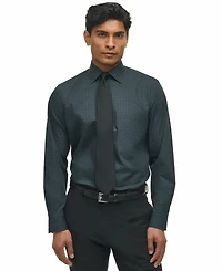 Brooks Brothers Men's Regular-Fit Spread Collar Tartan Plaid Dress Shirt